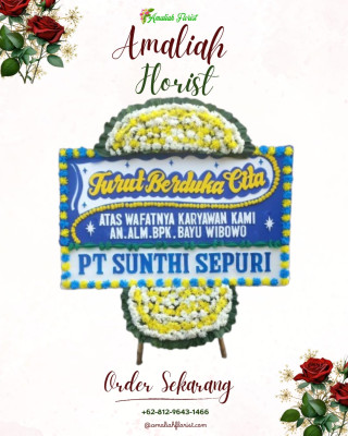 Papan Bunga Duka di Marikit