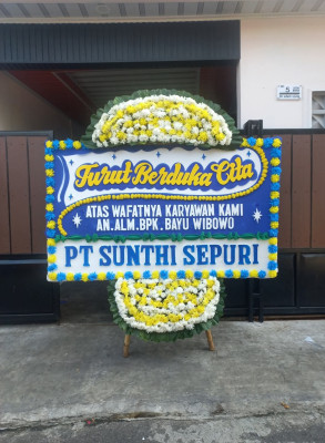 Papan Bunga Duka di Marikit